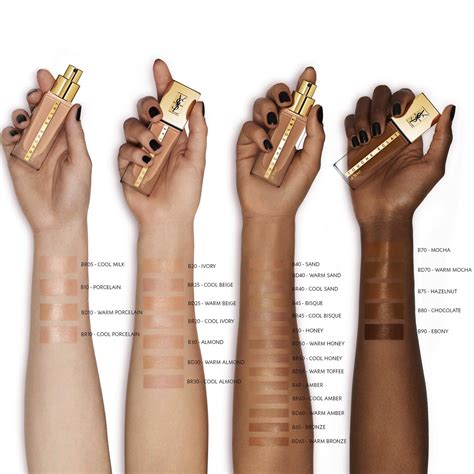 ysl touche eclat foundation br 30 swatches|ysl touche éclat review.